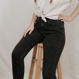 Black High Waisted Skinny Jeans